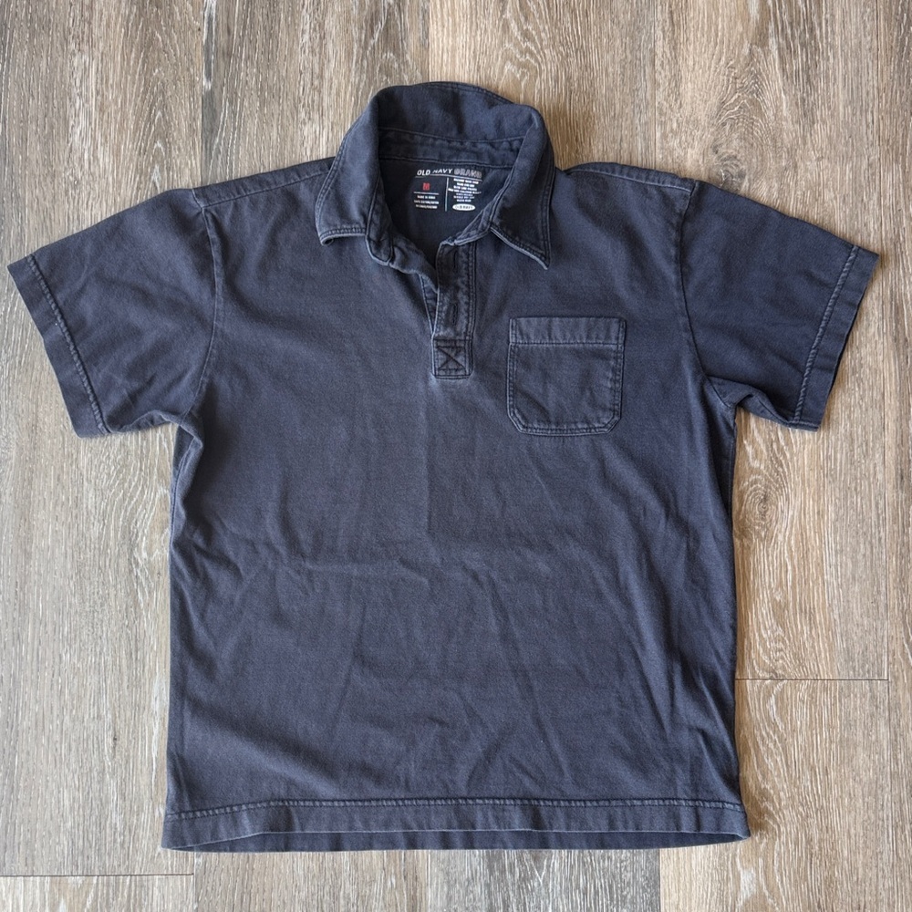 Old Navy Short Sleeve Polo Shirt - Charcoal
